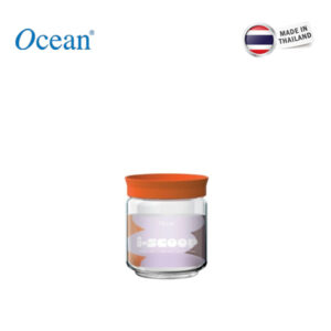 Hũ thủy tinh nắp nhựa Ocean I-Scoop 500ml – 2517 (Màu cam)
