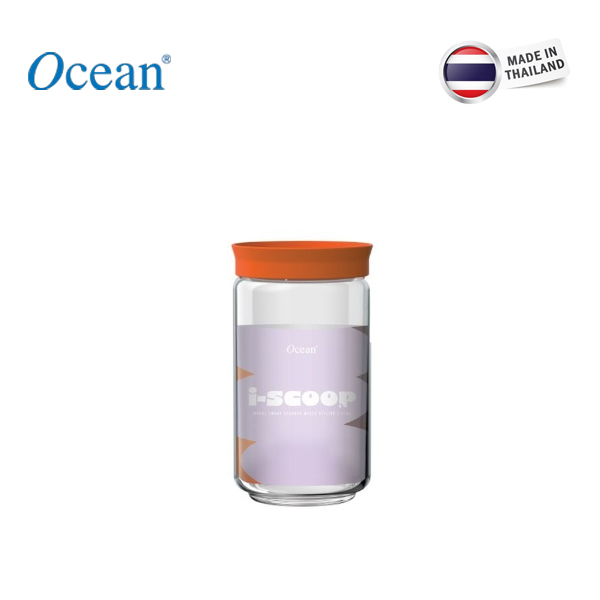 Hũ thủy tinh nắp nhựa Ocean I-Scoop 1000ml – 2536 (Màu cam)